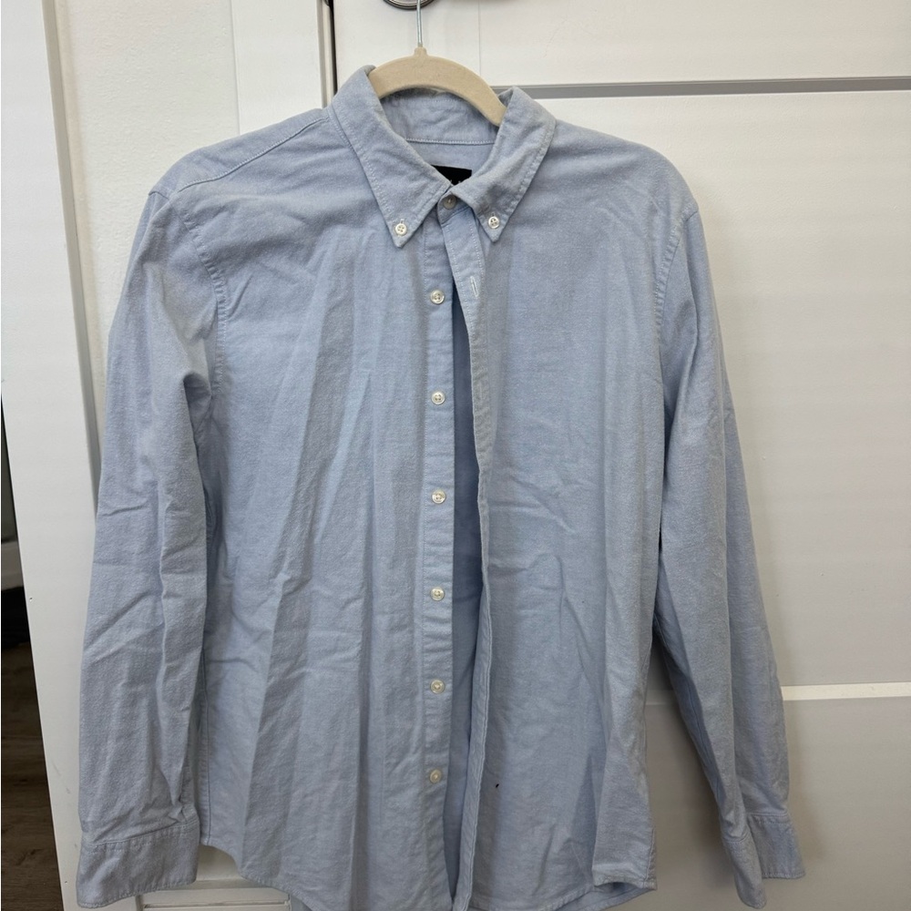 Abercrombie & Fitch Blue Casual Button Down Shirt
